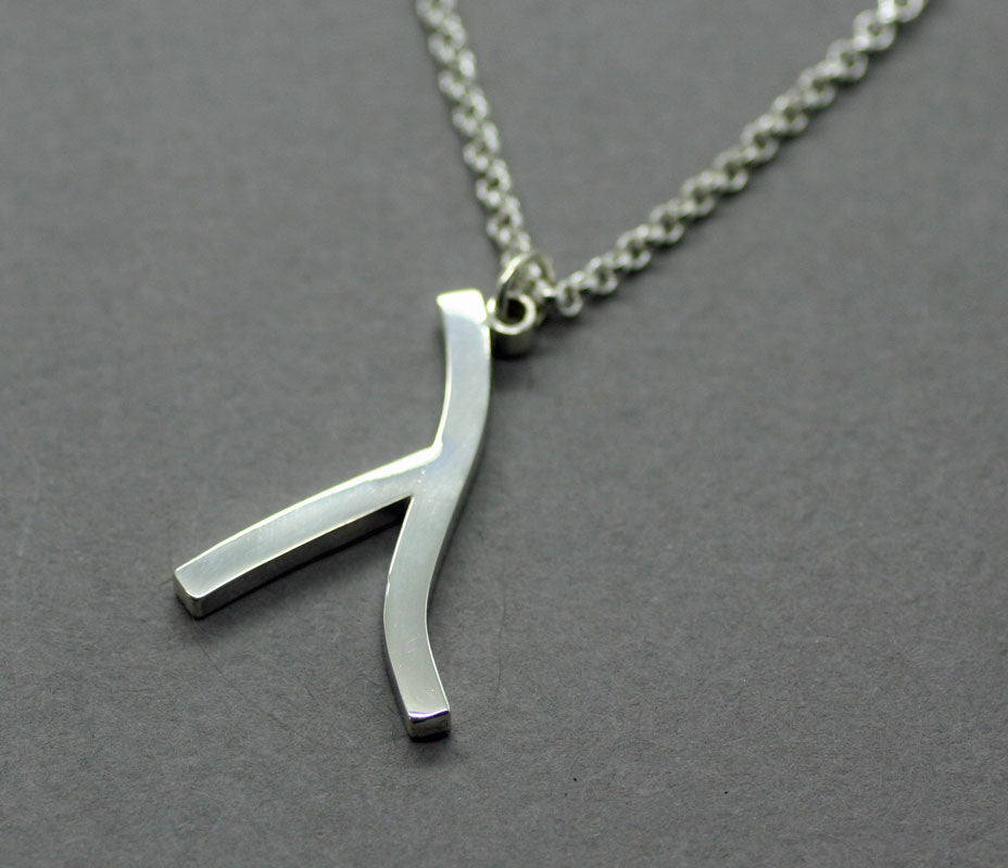 Lambda Necklace, Sterling Silver, Gay Pride, Lesbian Necklace, LGBT, Equality, Gift for Him, Gift for Her
