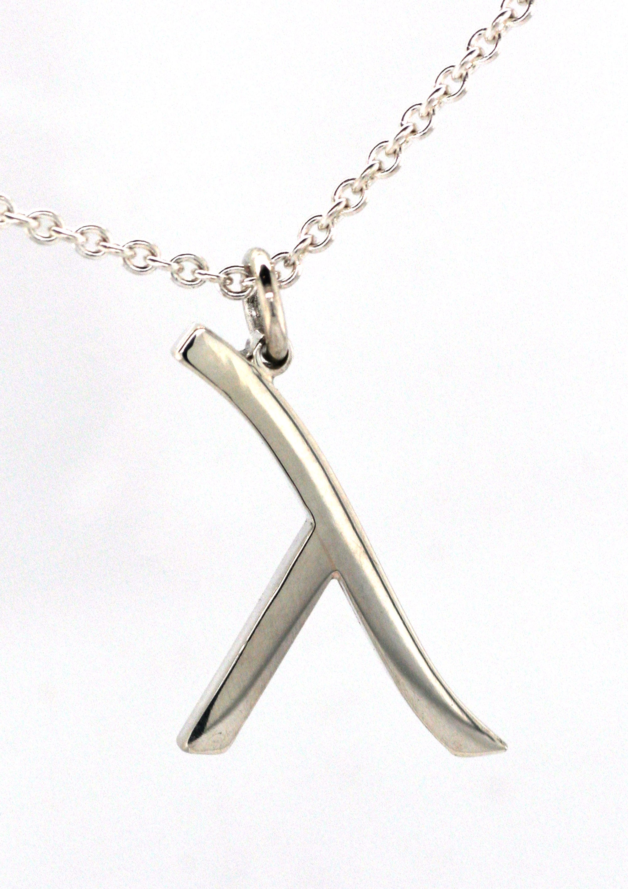 Lambda Necklace, Sterling Silver, Gay Pride, Lesbian Necklace, LGBT, Equality, Gift for Him, Gift for Her