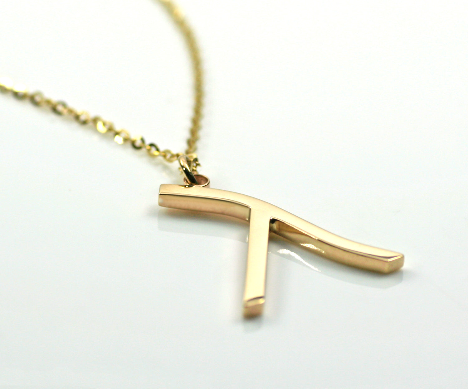 Lambda Necklace, 14k Gold, Gay Pride, Lesbian Necklace, LGBT, Equality, Solid Gold Necklace