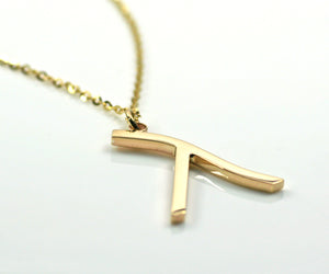 Lambda Necklace, 14k Gold, Gay Pride, Lesbian Necklace, LGBT, Equality, Solid Gold Necklace