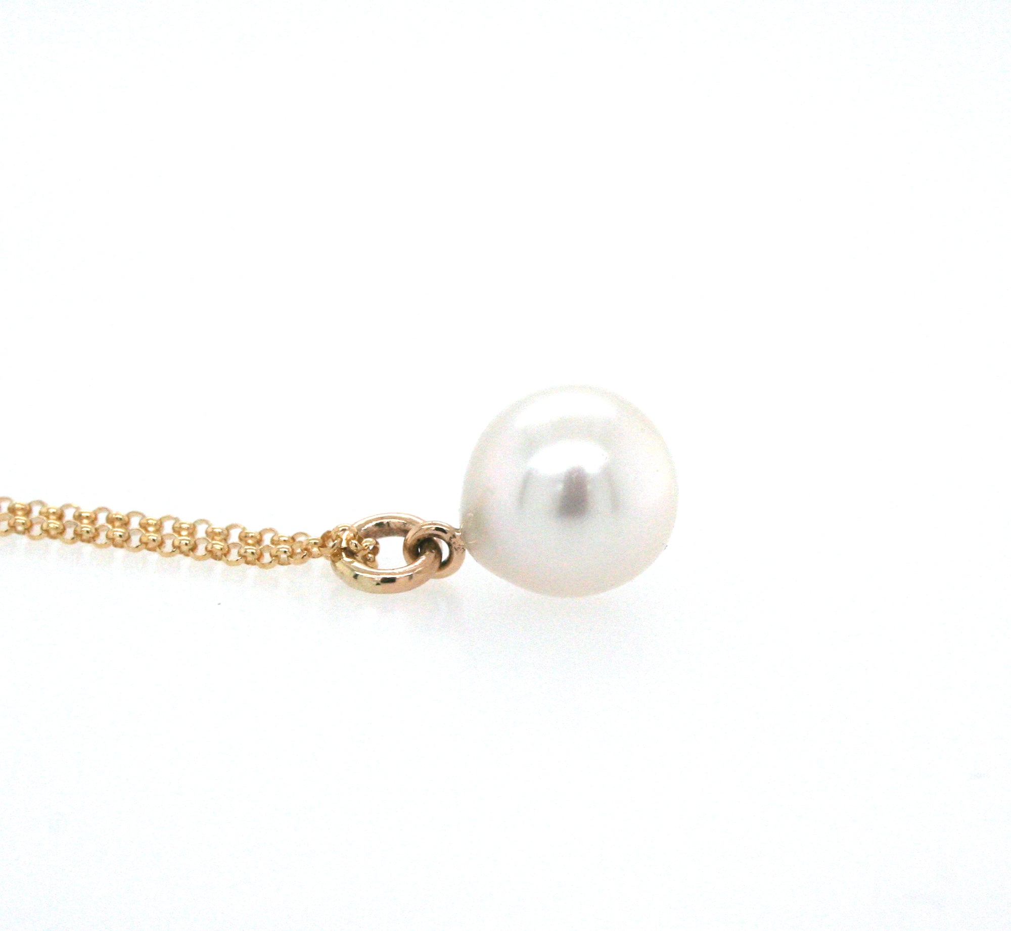 South Sea Baroque Pearl Necklace, Solid 14k Gold Pearl Necklace, Solid Gold Chain, Single Pearl Necklace, Bridal Necklace, Gift for Her
